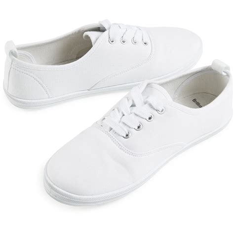 big w white sneakers.